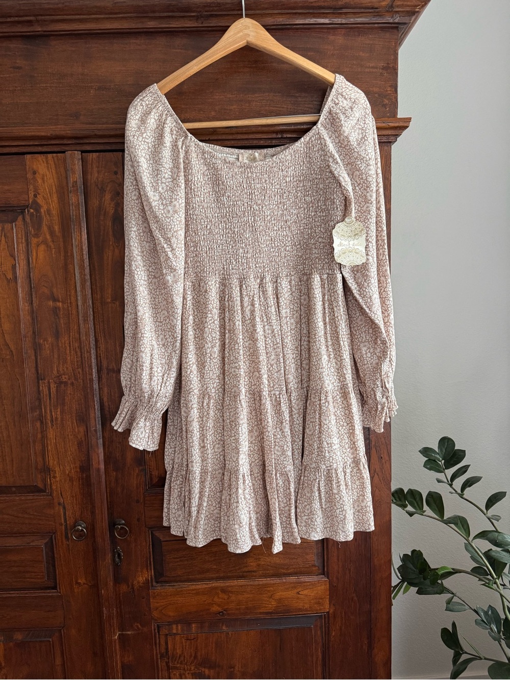 Altar'd State Smocked Tiered Floral Dress